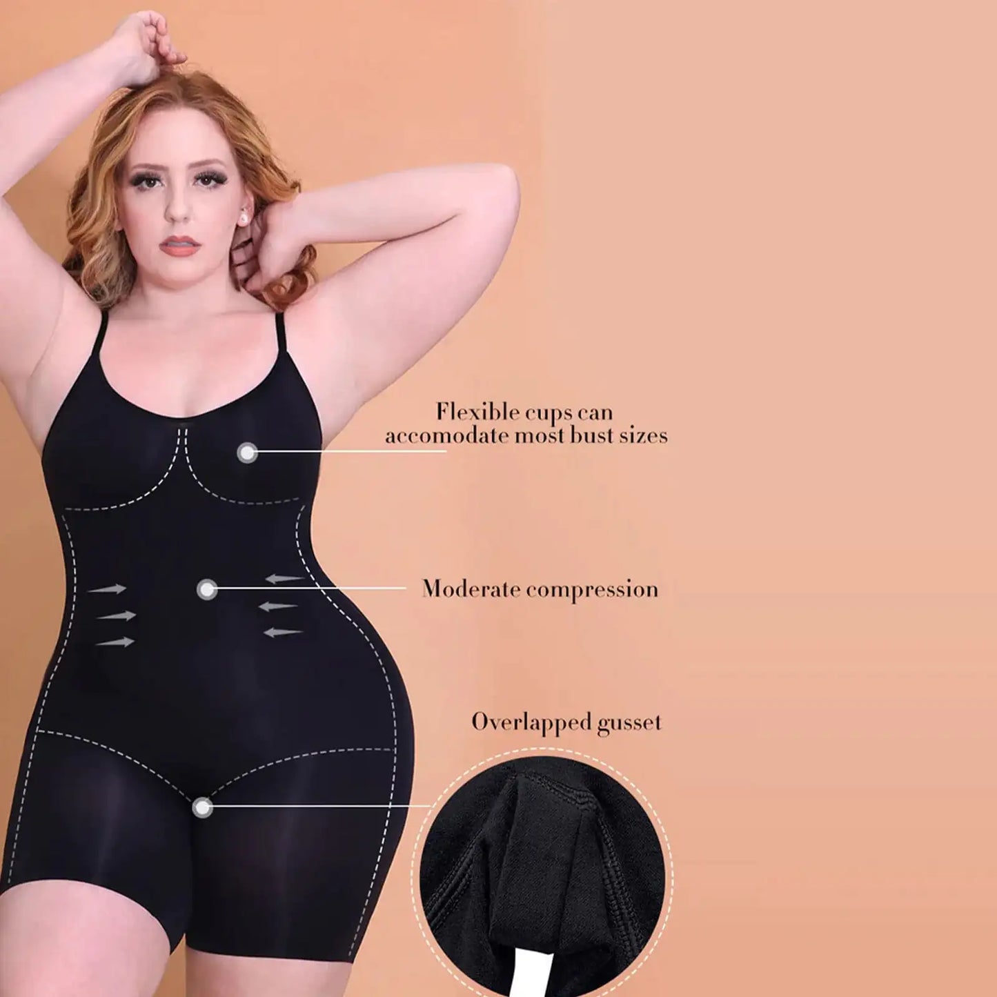 Seamless Bodysuit Butt Lifter Shapewear